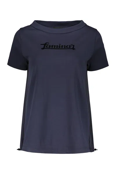 Herno Cotton T-shirt In Blue