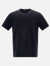 Herno Navy Blue Wool Crew Neck In Black