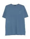 Herno Cotton Round-neck T-shirt In Blue