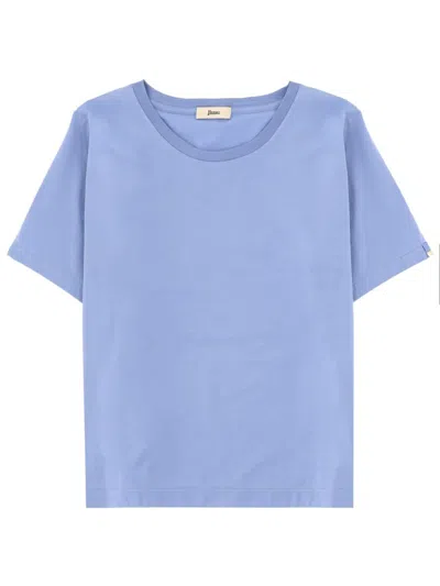 Herno Cotton T-shirt In Blue