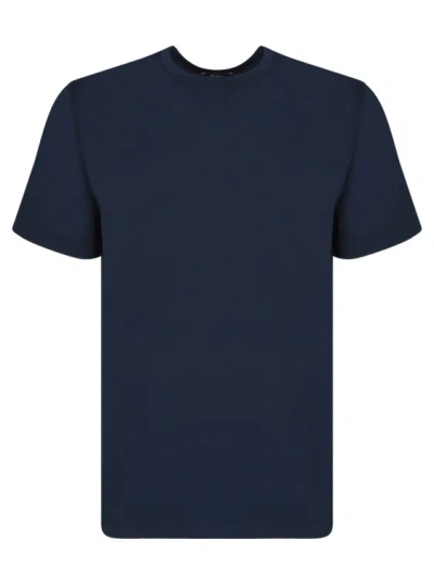 Herno Cotton T-shirt In Blue