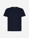 Herno T-shirt In Superfine Cotton Stretch In Navy Blue