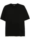 Herno Short Sleeve Crew Neck T-shirt In Black