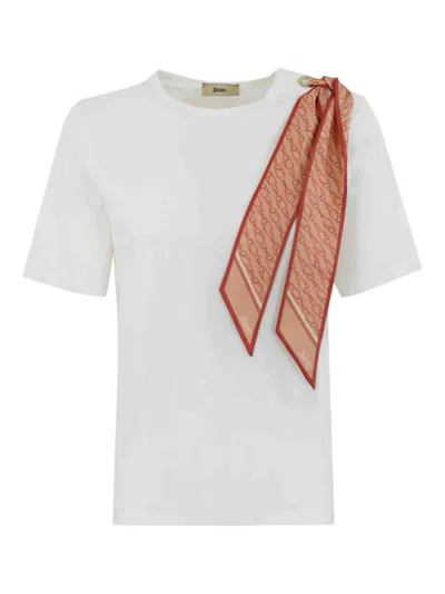 Herno Cotton T-shirt In White