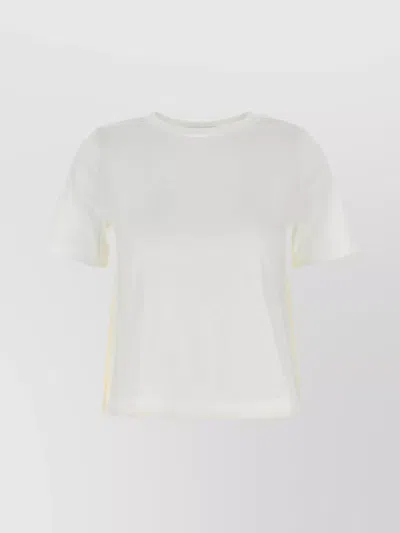 Herno Cotton T-shirt With Round Neck And Short Sleeves In Multi
