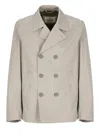 Herno Dove Grey Dean Peacoat
