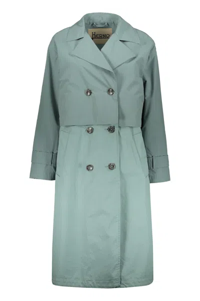 HERNO COTTON TRENCH COAT