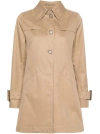 Herno Cotton Trench Jacket In Beige