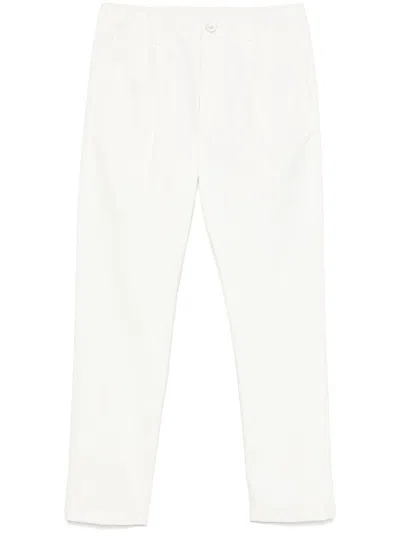 Herno Cotton Trousers In White