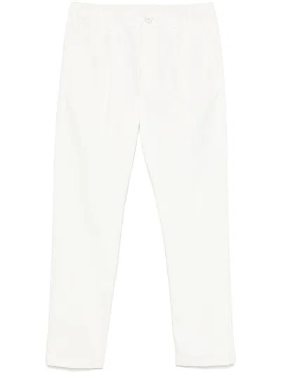 Herno Cotton Trousers In White