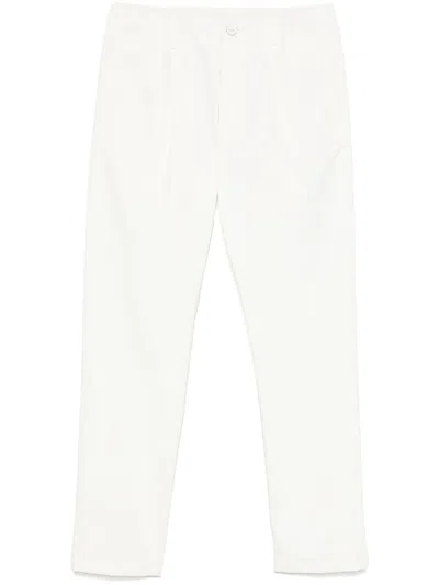 Herno Cotton Trousers In White