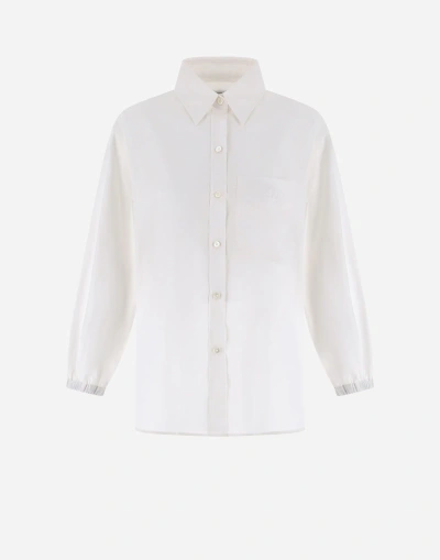 Herno Cotton Shirt In White