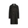 Herno Black Cotton Parka With Curved Hem In Black
