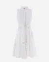 Herno Cotton／monogram／techno Taffeta' ドレス In White