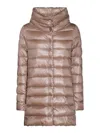 Herno Cream Down Jacket In Gris