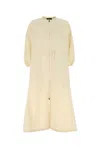 Herno Drawstring Waist Crewneck Dress