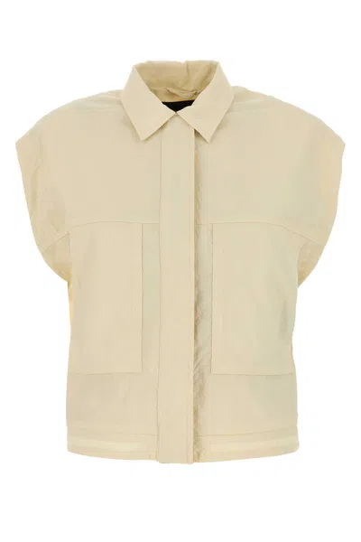HERNO CREAM NYLON VEST