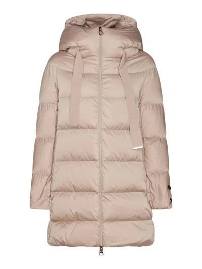 HERNO CREAM PUFFER DOWN JACKET