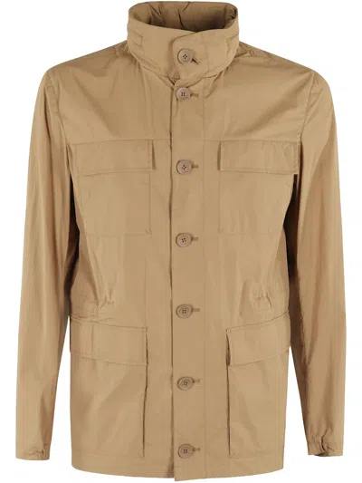 HERNO CREASE-EFFECT FIELD JACKET