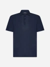 Herno Cotton Polo Shirt In Navy