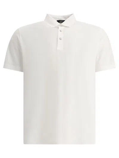 Herno Crêpe Jersey Polo Shirt In White