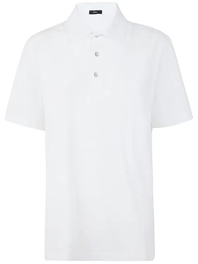 Herno Crepe Polo Clothing In White