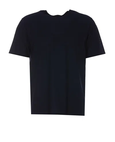Herno Crepe T-shirt In Blue