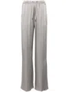 Herno Drawstring Elastic Waist Pants In Grey
