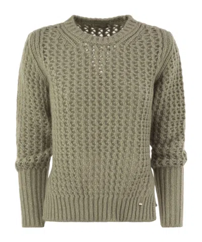 HERNO CREW NECK LONG SLEEVE SWEATER