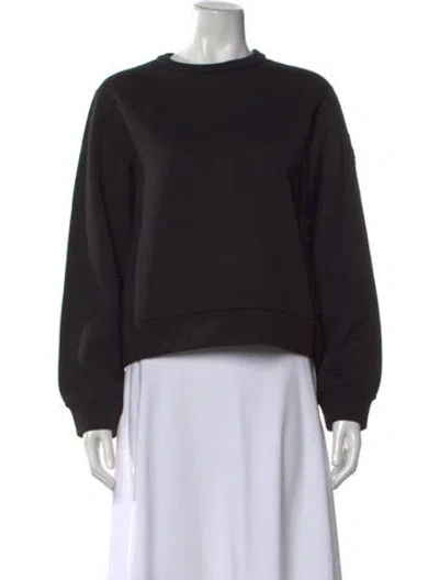 Pre-owned Herno Crew Neck Long Sleeve Sweatshirt In Black