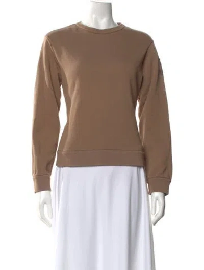 Pre-owned Herno Crew Neck Long Sleeve Sweatshirt In Brown