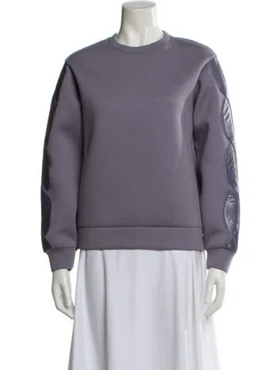 Pre-owned Herno Crew Neck Long Sleeve Sweatshirt In Purple