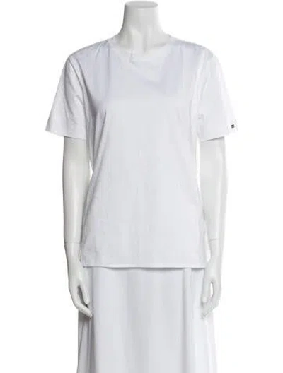 Pre-owned Herno Crew Neck Short Sleeve T-shirt In White