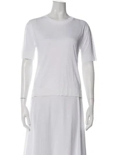 Pre-owned Herno Crew Neck Short Sleeve T-shirt In White