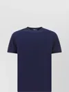 Herno Crew Neck Plain Design Short Sleeves T-shirt In Blue