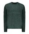 Herno Long Sleeve Crew-neck Sweater In Green