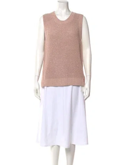 Pre-owned Herno Crew Neck Sweater In Pink