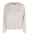 Herno Round-neck Wool Sweater In White