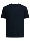Herno Navy Blue Solid T-shirt In Blue