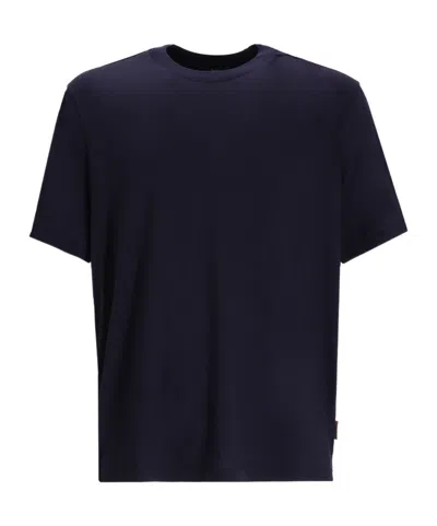 Herno Emporio Armani Pinstripe Single-breasted Blazer Jacket In Multi