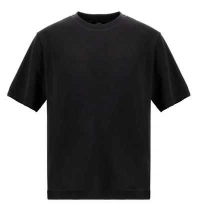 Herno Crew Neck T Shirt In Black