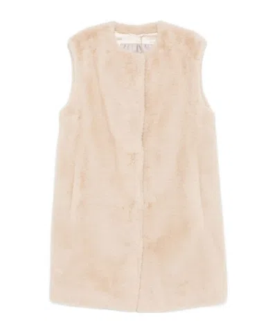 Herno Crew Neck Vest In Brown