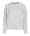 Herno Crewneck Knitted Jumper In Gray