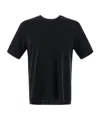 Herno Navy Blue Solid T-shirt In Black