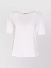 Herno Crewneck Short Sleeves Round Neck Button Embellishments