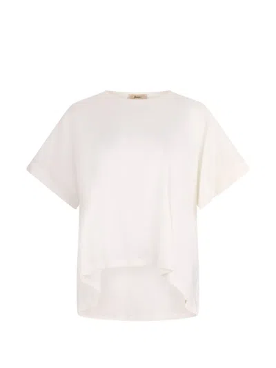 Herno Crew-neck Short-sleeve T-shirt In White