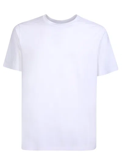 Herno Crewneck Stretched T-shirt In Bianco