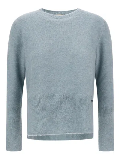 Herno Crew-neck Sweater In Blue