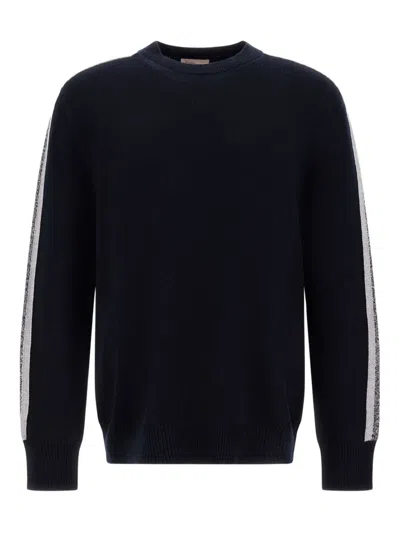 Herno Crew-neck Sweater In Blue