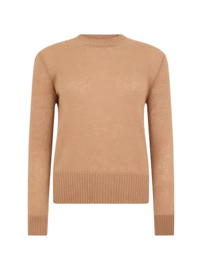 Herno Crew-neck Sweater In Brown